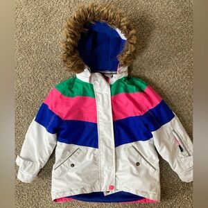 Boden Kids Colorblock Ski Jacket / Winter Coat – Size 3–4Y
